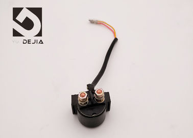 Screw Contact Method Black Motorcycle Starter Relay Two Connector AKT 110 Type