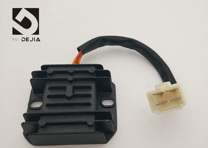Motorcycle 12v Voltage Regulator Rectifier 4 Wire Adapted 8 Windings Stator